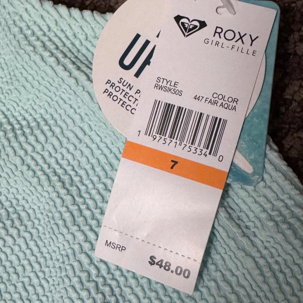 NWT Roxy Girls‎ Mint One-Piece Swimsuit UPF 50+ Size Various Sizes